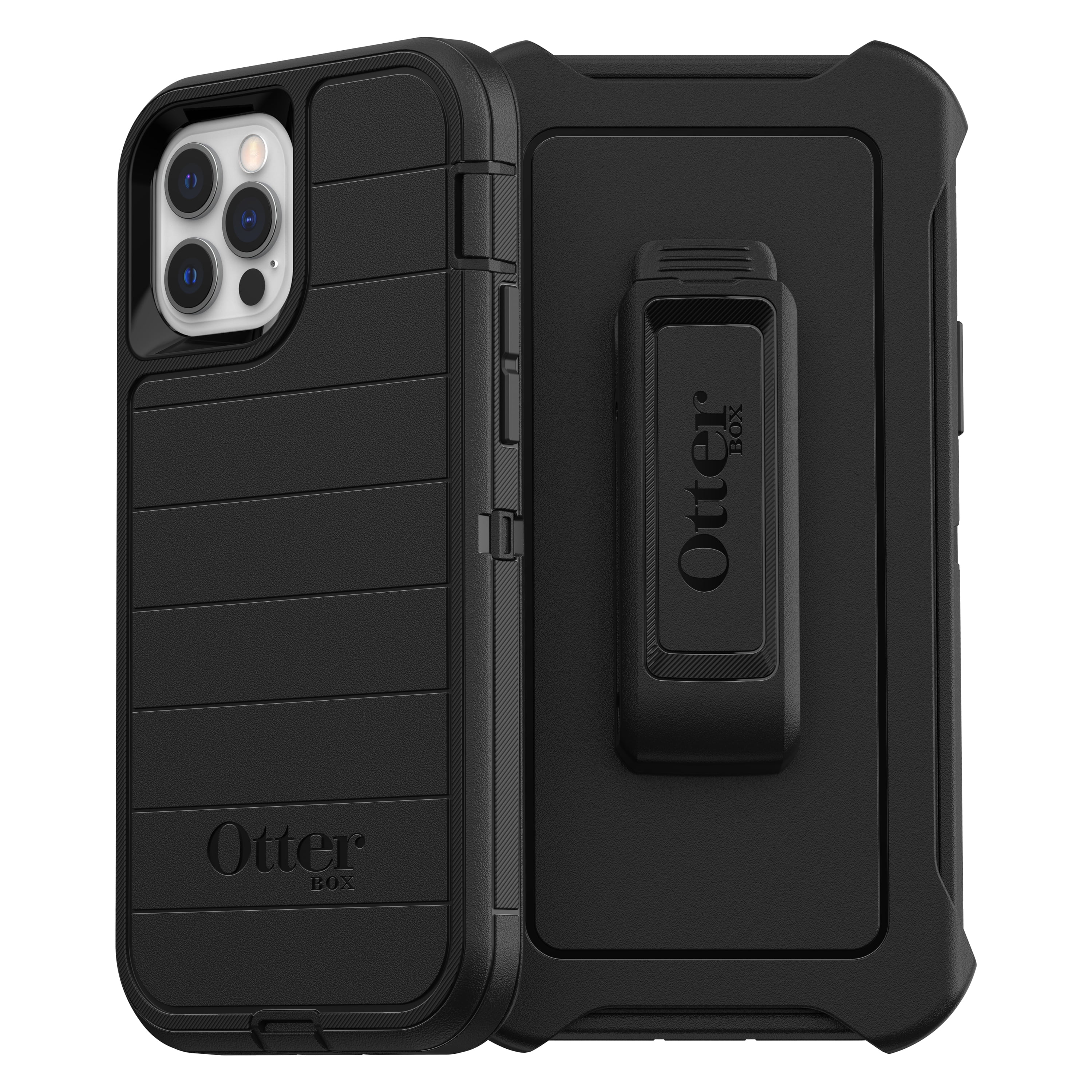 OtterBox Defender Series Pro Phone Case for Apple iPhone 12 iPhone 12 Pro Black