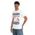 thumbnail image 6 of Wishing I was Fishing  Love to fish Unisex Heavy Cotton Tee, 6 of 9