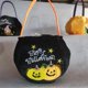 thumbnail image 1 of Bolsas de dulces de Halloween, Cubo de almacenamiento de dulces de Halloween, cesta de regalo portátil, fiesta de botín, truco de calabaza o trato para niños, 1 of 4