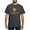 Charcoal, variant on - Delta Chi Vertical Yellow Logo T Shirt - Mens Comfort Colors Shirt