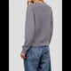 thumbnail image 4 of Suéter de Cuello de Solapa para Mujer, Chaqueta de Punto con Botones y Abertura Frontal, Cárdigan de Larga con Botones Gris S, 4 of 7