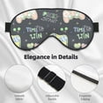 thumbnail image 4 of PAYOHTO Cute Joystick Doodles Text Soft Sleep Mask Comfort Pure Silk Eye Cover for Travel Office Camping, 4 of 7