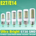 thumbnail image 2 of Bombilla de mazorca de maíz SMD5730 para decoración del hogar, lámpara LED E27 de 220V, 24, 36, 48, 56, 69 y 72LEDs, 10 piezas, 2 of 4