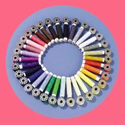TV Time Direct - 64 Piece Thread Bobbin Kit Accessories Machine Handy Stitch Sewing Genie - Assorted