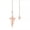 Rose Gold, variant on Meltal Chakra Pendulum Pendant Energy Power Reiki Healing Amulet Jewelry Gift-Silver