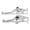 Silver, variant on Silver Adjustable Left Right Brake Clutch Levers for Sur Ron Ultra Bee E-Bike