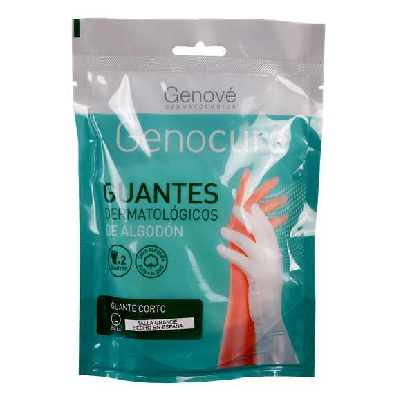 Guantes Dermatológicos de Algodón Genocure GENOVE GUANTES TALLA GRANDE
