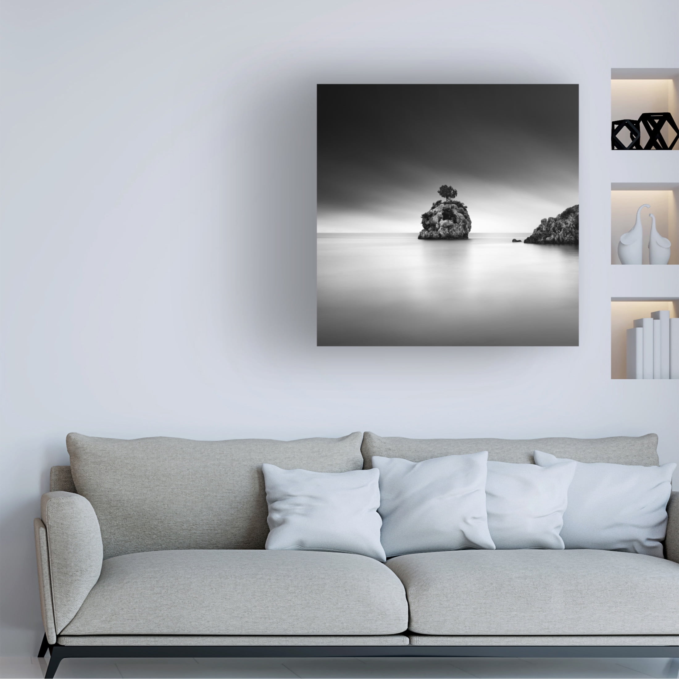 Canvas Wall Art - George Digalakis 'A Piece Of Rock 32' Wall Art for Living Room, Bedroom, or Office D?cor by Trademark Fine Art - 18 x 18 Inches