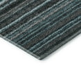 thumbnail image 4 of Addison Rugs Mayfield Washable Transitional Stripes Teal Rectangle Rug, 3' x 5', 4 of 6