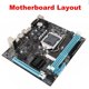 thumbnail image 3 of Placa Base De Escritorio, Salida HD VGA M.2 NVMe NGFF H61 Placa Base De Computadora Para Juegos, 3 of 7