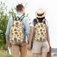 thumbnail image 5 of Naloa Honeycomb And Honey Canvas Backpack for Men Women Rucksack Casual Travel Daypack College Tote Satchel Bookbag for Teens-Medium, 5 of 7