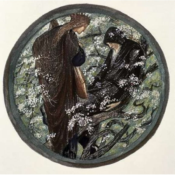 Witches Tree. Nimue Beguiling Merlin With Enchantment Poster Print by Sir Edward Burne-Jones (24 x 24)