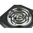 Mainstays 1100 W Single Burner, Black