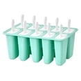 thumbnail image 4 of Moldes de Paleta de Hielo, Fácil de Limpiar 10 Cuadrículas Moldes de Helado Para El Hogar, 4 of 8