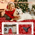 thumbnail image 4 of BERTHMEER 2'x3' Christmas Area Rugs Indoor Doormat Kitchen Bathroom Living Room Entryway Laundry Room Boho Washable Rugs Non-slip Holiday Decor Small Throw Rugs Red, 4 of 5