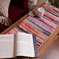 thumbnail image 3 of HOMEMONDE Multi - Colorful Boho Rag Table Runners Christmas Holiday Dining Table Runner 14 x 72 IN Bohemian Tabletop Runner, 3 of 5