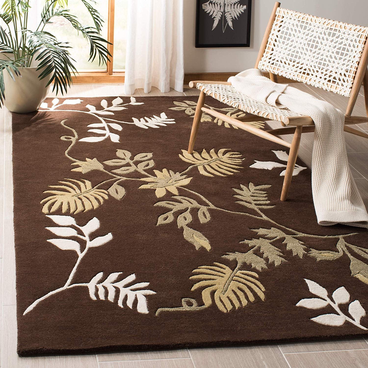 Safavieh Soho Collection SOH313D Handmade Brown Premium ...