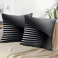thumbnail image 3 of LALILO Throw Pillow Covers Lines Geometric Modern Contemporary Art Cushion Cover 18" x 18", 2 Pack, 3 of 6
