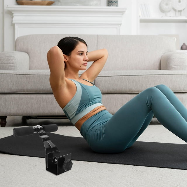 WHAMVOX Barra Auxiliar Para Ejercicios Abdominales Fitness Duradero Color Negro