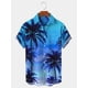 thumbnail image 5 of Camisa de hombre Camisa hawaiana de verano Estampados gráficos Palmera Vuelta hacia abajo Ropa de calle de manga corta con botones Ropa estampada, 5 of 5