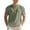 Army Green, variant on New Mens Short Sleeve T Shirts Solid Color Stand Up Collar Shirt Summer Trendy Breathable Loose Youth Basic Cotton Top Male Cotton And Linen Casual Shirts White M