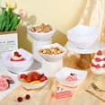 thumbnail image 4 of 50 Pcs Square Plastic Serving Bowls Disposable Snack Salad Bowl Small Party Candy Bar Containers Taco Bar Serving Dishes for Buffet Chips Fruit(White,16 oz), 4 of 13