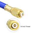thumbnail image 4 of Uxcell 2.95ft 1/4 SAE Thread 500PSI Refrigeration Tube Charging Hose Tube Rubber Blue, 4 of 5
