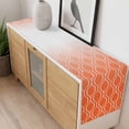 thumbnail image 4 of Orange Morocco Table Runner - 48 Inch Long, Kitchen Dining Table Runner Dresser Scarves, Geometric Ombre Plaid Abstract Farmhouse Decor for Coffee Tables Wedding Party Banquet, 4 of 8
