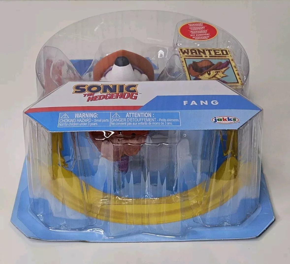 Sonic The Hedgehog 4 " Articulated Fang Action Figure with Wanted Poster Accessory Toy Child Ages 3+