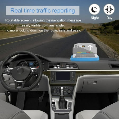 Car Hud Smartphone Holder Gps Navigation Mobile Phone Stander Heads Up Display