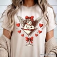 thumbnail image 2 of Retro Coquette Cupid Valentine T-Shirt, Galentine Tee, 2 of 10