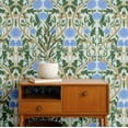 thumbnail image 2 of S4Sassy Floral Wallpaper - Green Wall Covering, 25" x 60" Self-Adhesive Textured Vinyl Wall Paper, Wallwrap, Easy DI Walls Covering For Farmhouse Bedroom, Living Room, Cabinets, Living Spaces, 2 of 9