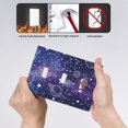 thumbnail image 4 of NICKSUN Galaxy Space Purple Combination Wall Plate, 3 Gang 3 Toggle Outlet Cover Decorative Switch Plate for Office Home Decor, 4.5 x 6.38 Inch, 4 of 6
