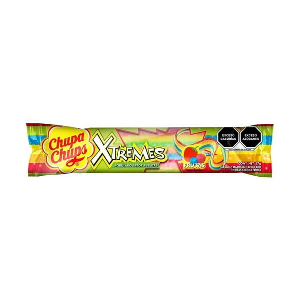 Caramelo Chupa Chups Xtremes en tiras sabor frutas 57 g