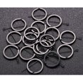 thumbnail image 3 of 1 paquete de 60PCS Key Circle Ring Llavero de gama alta Black Flat Ring Key Ring Delicate Keychain Pendant Multi-key Key Rings Circle for Keychain Crafts Making (Black), 3 of 5
