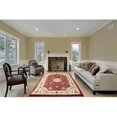 thumbnail image 1 of Homedora HD-JC3395-VSN-KBJ 5 x 7 ft. Discount World Traditional Jersey Collection Stain Resistant Floral Floor Rug - Red, 1 of 1