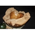 thumbnail image 2 of Rustic Teak Wooden Bowl 15"X16"X4" Teak Root | #HWA221, 2 of 2