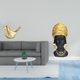 thumbnail image 2 of Figura de pájaros,Figura de pájaro dorado,decoración del hogar,estatua de animal,Estatua de mujer africana,Estante de oficina con estatua de mujer africana,Adorno de figura de resina, 2 of 8