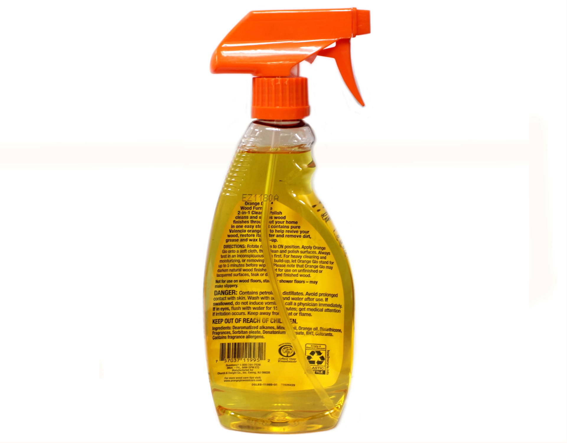 Orange Glo 11995 Wood Cleaner & Polish With Trigger Spray, 16 Oz 