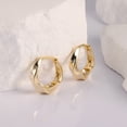 thumbnail image 6 of Lancharmed Gold Plated Holiday Earrings,Twisted Loop Earring Gifts for Wife, 6 of 7