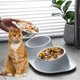 thumbnail image 4 of Comedero elevado todo en uno para gatos y perros | Diseño ergonómico con patas altas que reduce la tensión en el cuello | Plástico transparente antideslizante | Fácil de limpiar | Plato para comida, 4 of 6