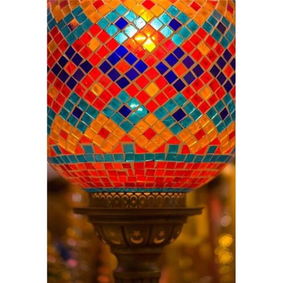 Posterazzi PDDAS37DGU0210 Stained Glass Lamp Vendor in Spice Market Istanbul Turkey Poster Print by Darrell Gulin - 18 x 26 in.