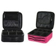 thumbnail image 3 of Cosmetic Case Fashion Splash Proof Dual-Layer Portable Makeup Box Toiletry Case, 3 of 9