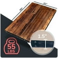 thumbnail image 6 of HEIRLOUM Reclaimed Wood Table Top - Rustic Recycled Solid Wood Perfect for Kitchens, Dining and Coffee Table Top (1pc 30" x 48", IMME3048), 6 of 6
