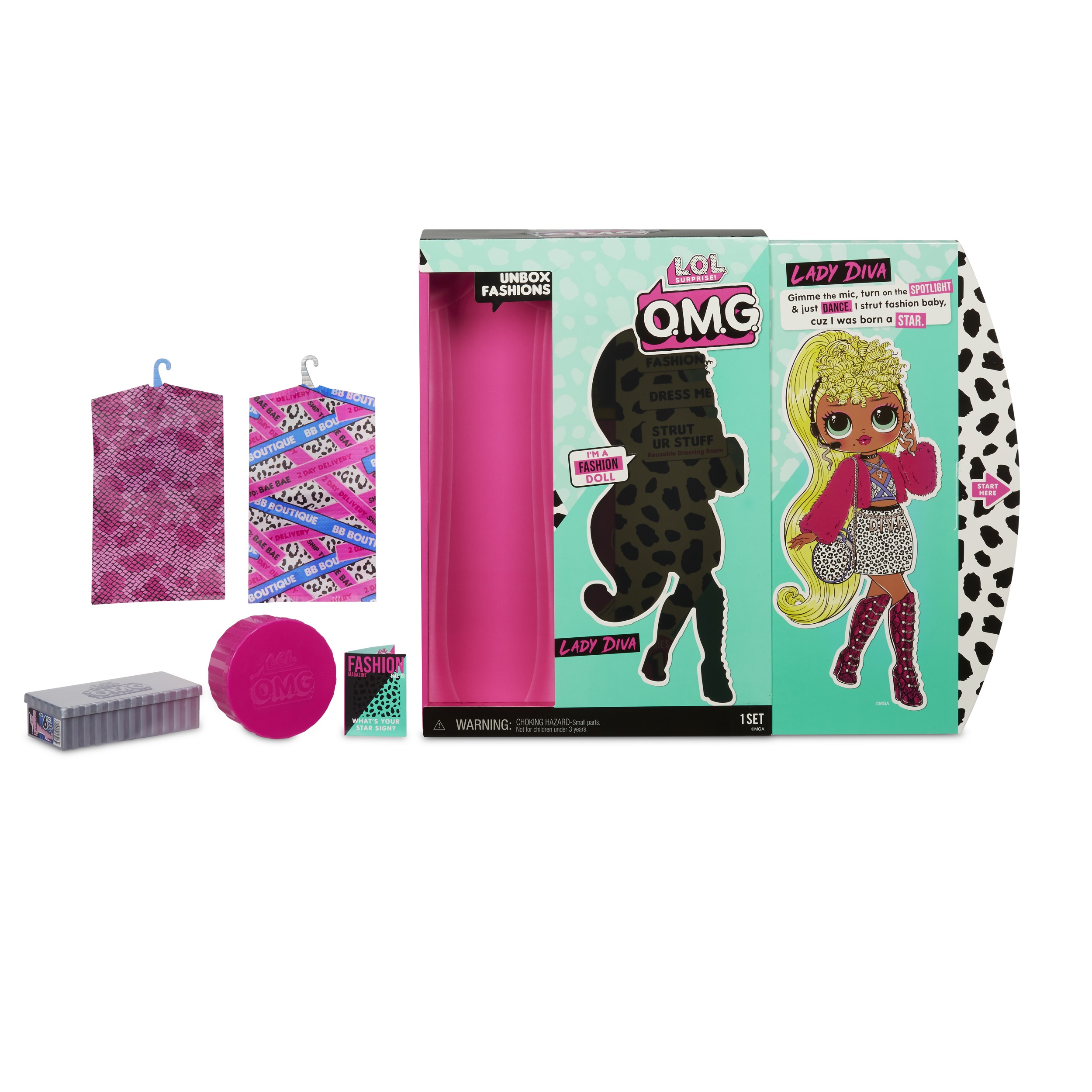 LOL Surprise OMG Lady Diva Fashion Doll With 20 Surprises, Great Gift for Kids Ages 4 5 6+ - image 3 of 6