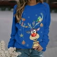 thumbnail image 3 of Chandail de Noël pour Femmes Imprimé de Vacances chandail Mi-Long Fermeture Chaude Col Rond Cardigan Manches Longues Chandail de Noël Capuche Veste de Mode, 3 of 5