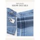 thumbnail image 5 of Pantalones cortos Dokotoo a la moda para mujer, elásticos, de cintura alta, azul, 5 of 6
