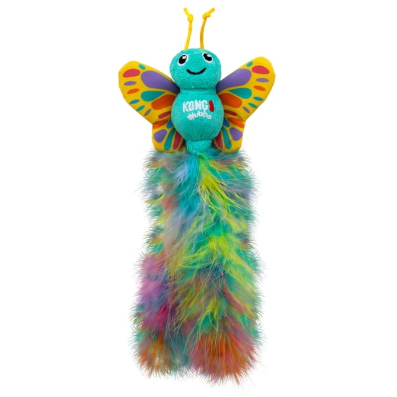 KONG Cat Wubba® Butterfly Cat Toy, with North American Premium Catnip