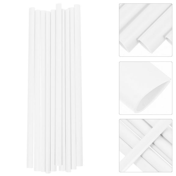Homoyoyo 10Pcs White Plastic Binding Bars Slide Binders for Reports Presentations and Files