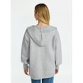 thumbnail image 3 of No Boundaries Fashion Hooded Cardigan, Women's, 3 of 5